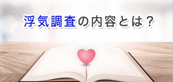 浮気調査の内容とは？